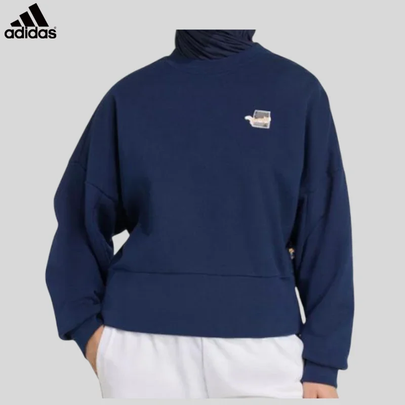Adidas Striped Border Hooded Casual Long-sleeved Thick-fabric Pullover Sweater JV8406 - 1 PCS