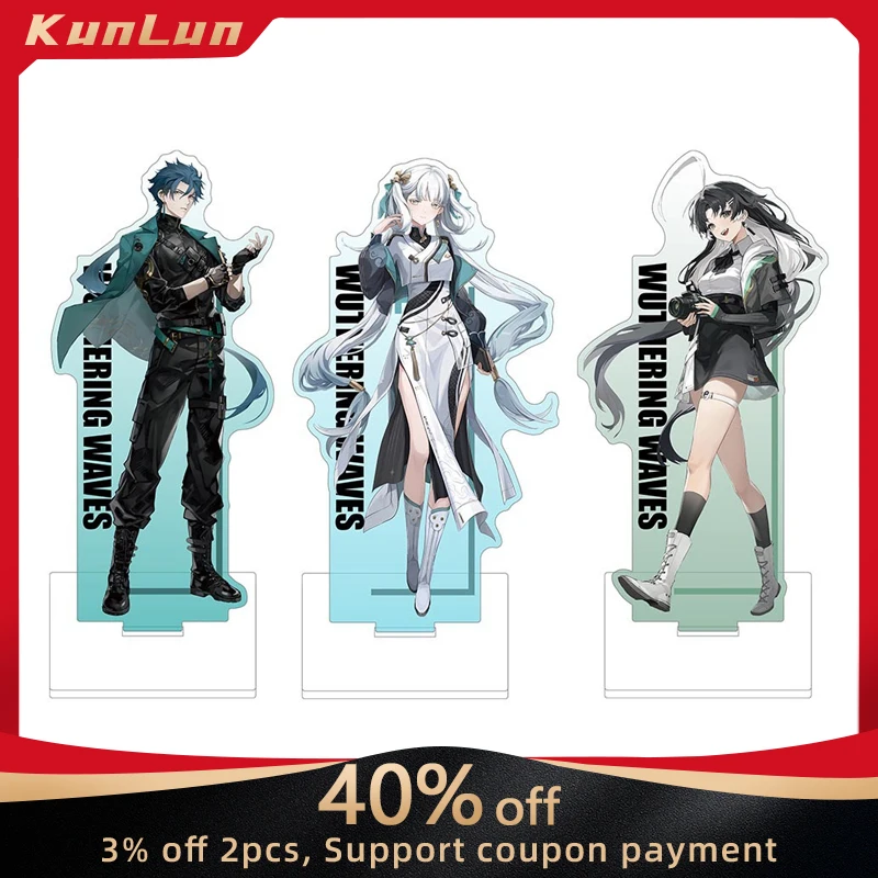 16cm Wuthering Waves Acrylic Stand Desktop Lingyang Jinhsi Jiyan Jianxin Decoration Accessory Ornament Cosplay Collection Gift