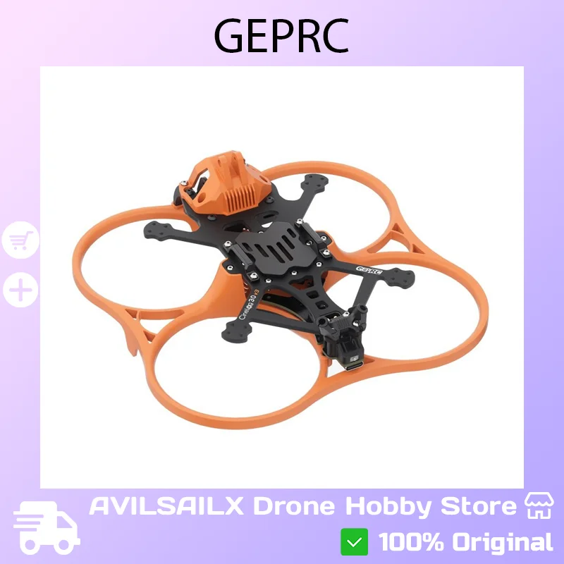 GEPRC GEP-CL30 V3 3 Inch Carbon Fiber FPV Frame High Stability Compatible DJI O4 Indoor Outdoor Cinematic Drone Replacement Part