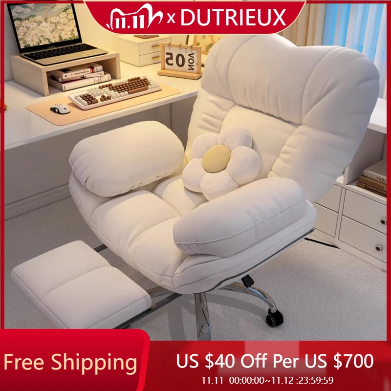 

Relaxing Footrest Office Chair Reading Velvet Wheels Cheap Comfortable Luxury Office Chair Ergonomic Muebles Trendy Furniture
