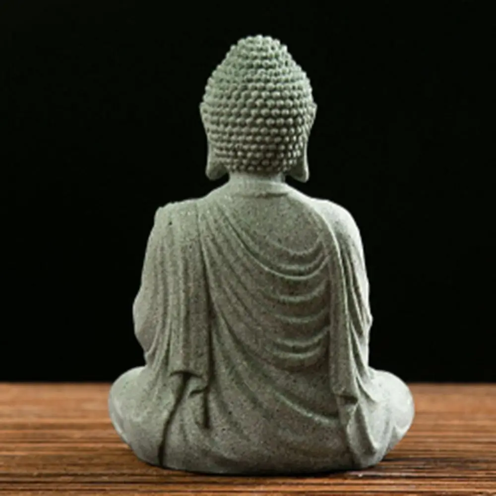 Mini Stone Buddha Zen Garden Sculptures Buddha Fish Tank Stone Buddha Figurines for Aquarium Zen Fish Tank Statue Decorations