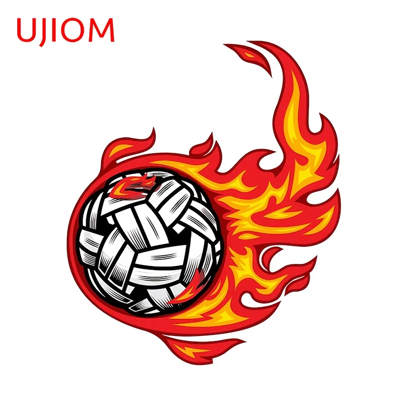 UJIOM Creative Sepak Takraw Ball Wall Stickers Funny Cool Kids Room Air Conditioner Decals Waterproof Bedroom Wallpapers