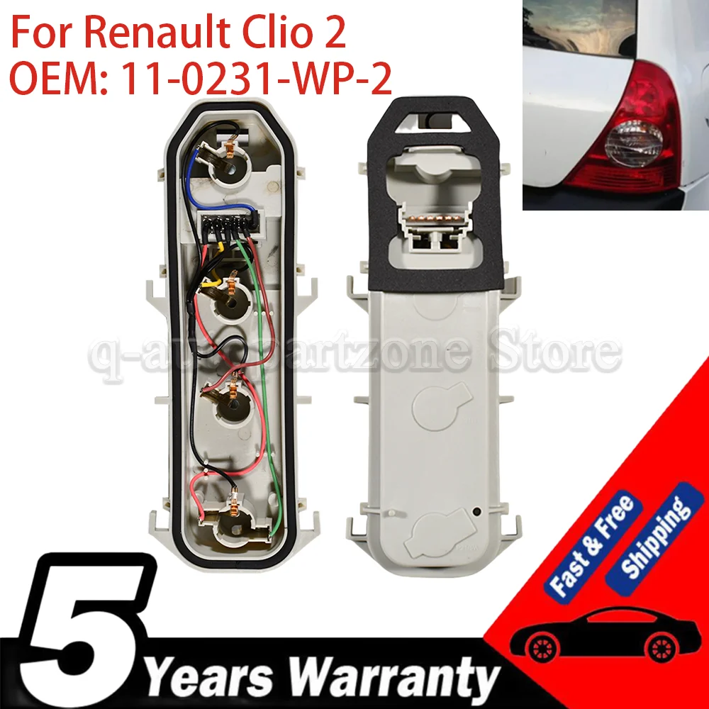 

11-0231-WP-2 Car Lamp Holder Tail Light Left Right 110231WP2 For Renault Clio 2 1998-2010