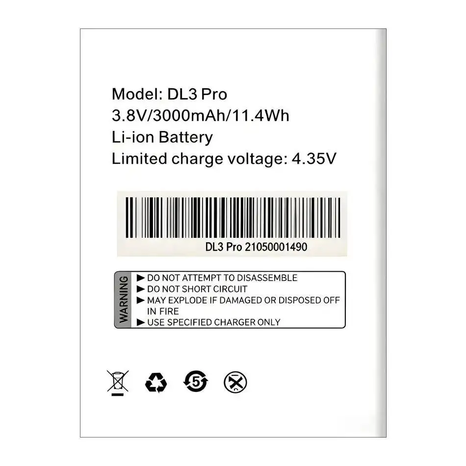 

Reliable Power Supply 3000Mah Mobile Phone Battery Good Low-Temperature Performance For Digicel DL3