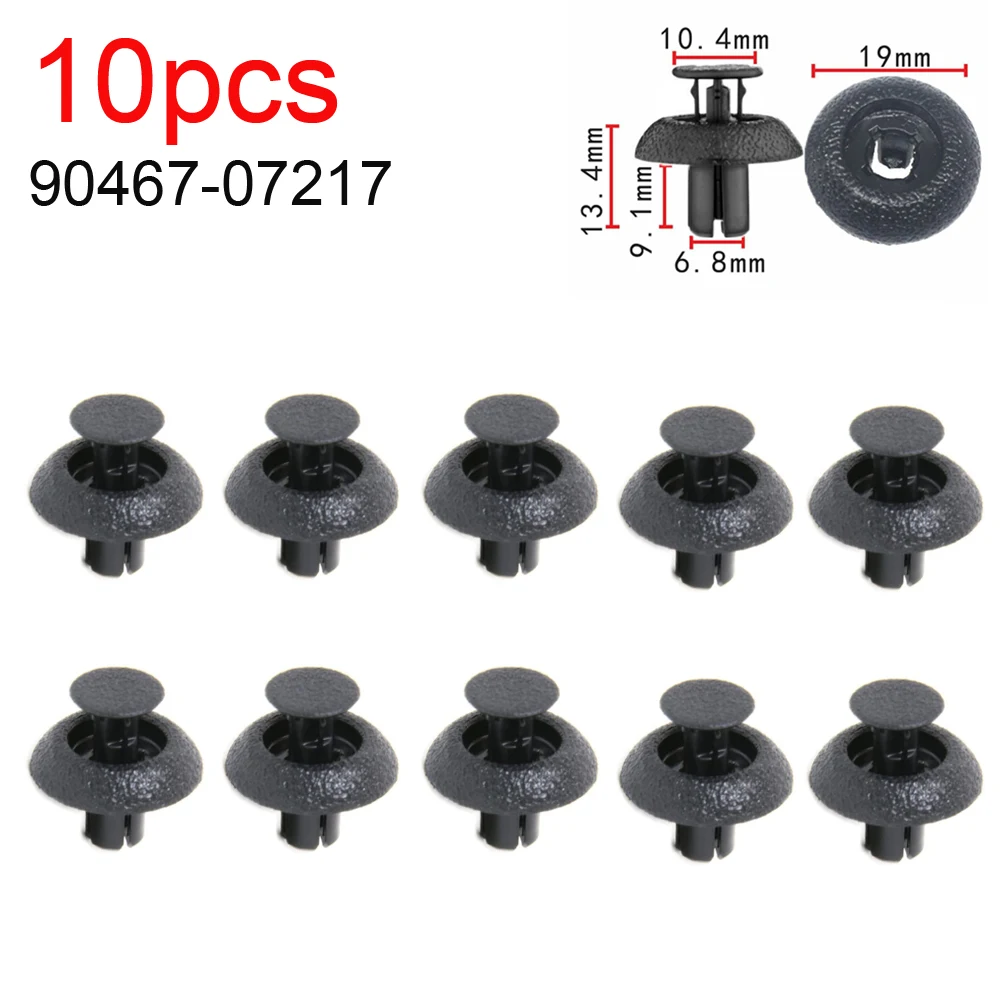 

10pcs Car Engine Cover Clip Radiator Support Clip 90467-07217 9046707217 For Toyota For Lexus For Camry For Corolla For Prius