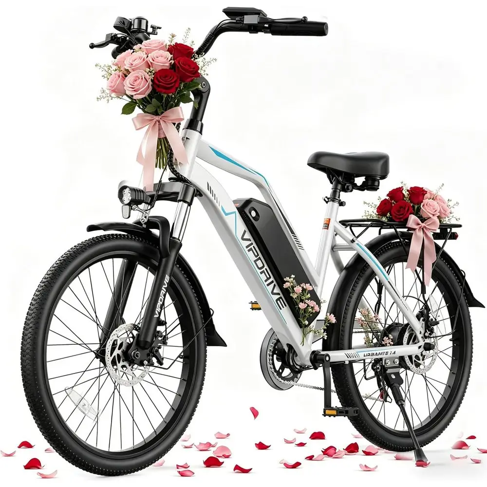 

Peak 1000W Ebikes or Adults, 26”/24” Electric Bike with 48V Battery 22MPH Commuter Adult Electric ycles with 7 Speed, Suspension