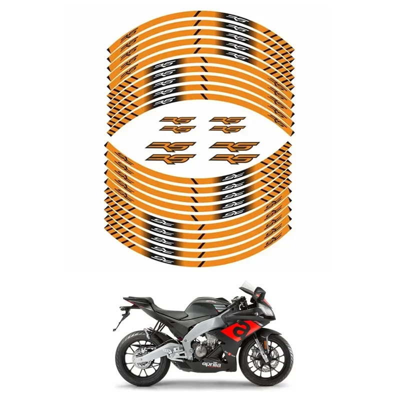 For APRILIA RS RS125 Motorcycle Parts Contour Wheel Decoration Decal Sticker - 4