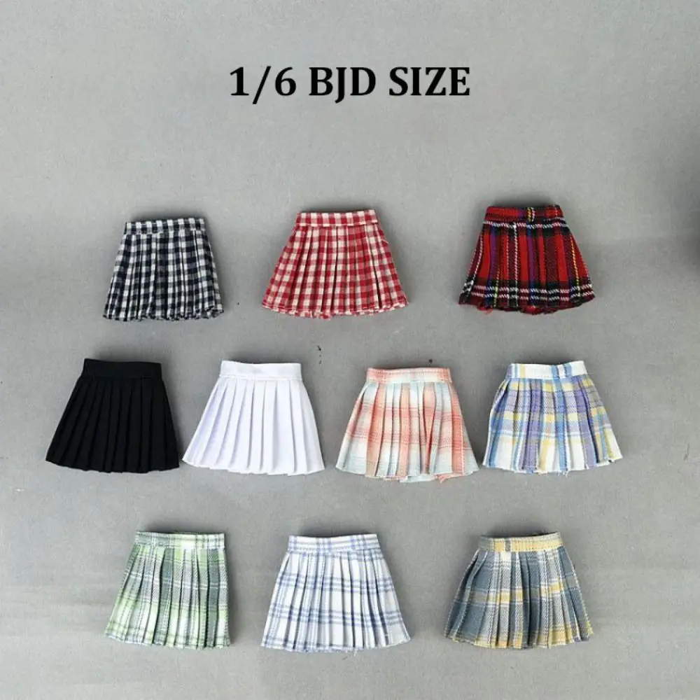 Colorful Waist-12cm Jk Skirt Replacement Costume High Quality 1/6 Soldier Doll Pleated Skirt Doll DIY Accessories Plaid Skirt