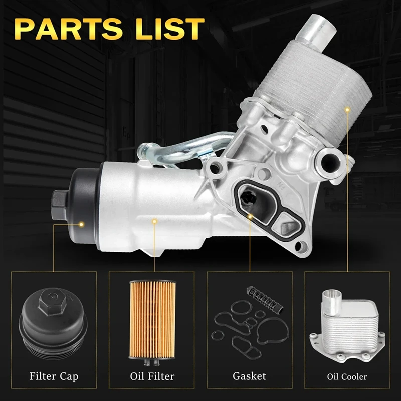 Oil Cooler Filter Housing Assembly 55566784 88179-914001 55568539 650039 For Chevrolet Cruze Sonic Trax Buick Encore