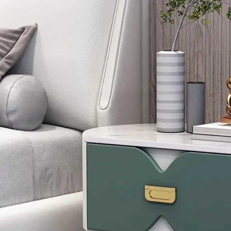 

Smooth Nightstands Luxury Bedside Tables Table Economy Elegance Coffee Mesas Bookcase Bedroom Bed Desk Room Storage White Side