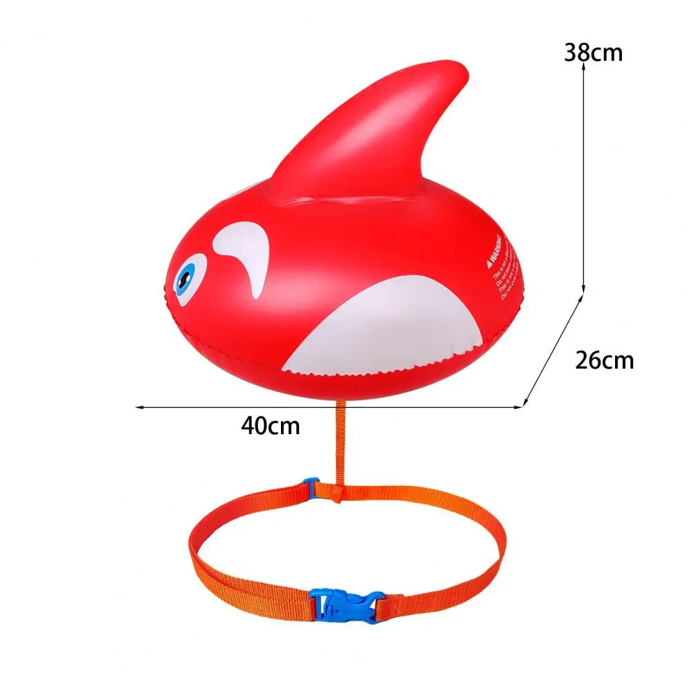 40cm Swimming Floating Ball With Adjustable Waist Dolphin-Shaped Inflatable Swim Buoy Open Water Swimmers Kayaking Snorkeling