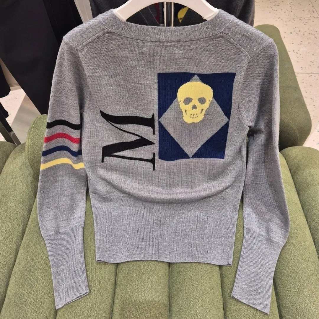 Women's Golf Cardigan 2026 Fall New Korean Style Wool Blend Lightweight Long Sleeve Elegant Youthful Trendy Soft Breathable