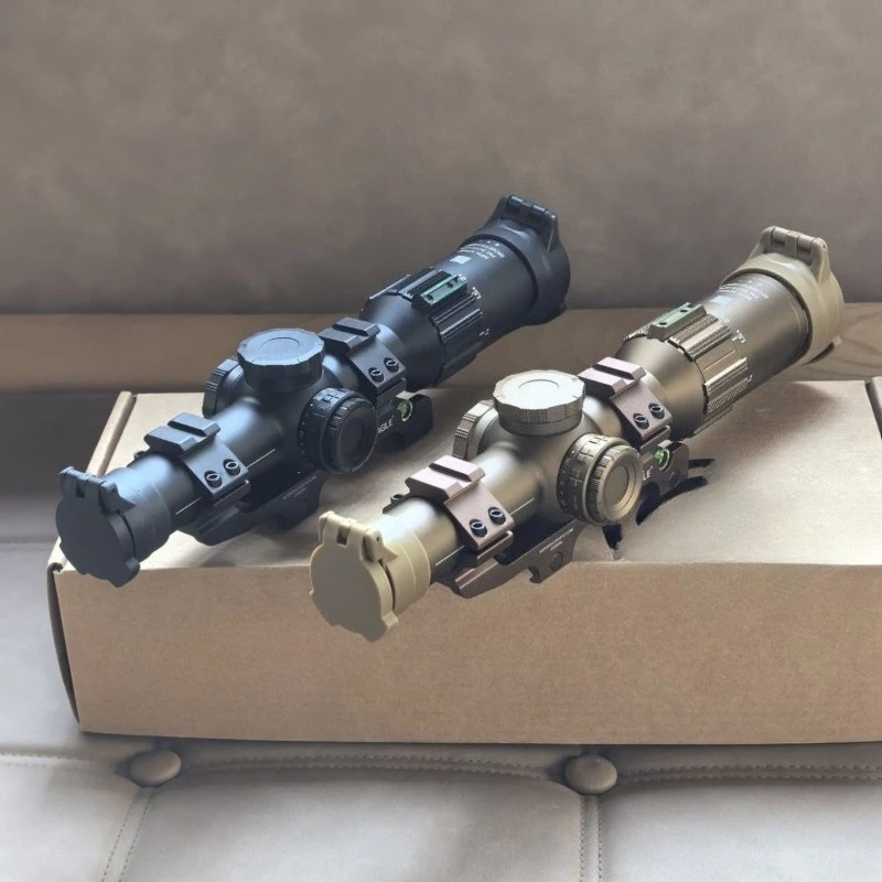 1-6X Variable Zoom Optical Sight, Thin Wall Wide FOV Crosshair Scope, Various Mounts Selectable, Outdoor Ornament Toy Model