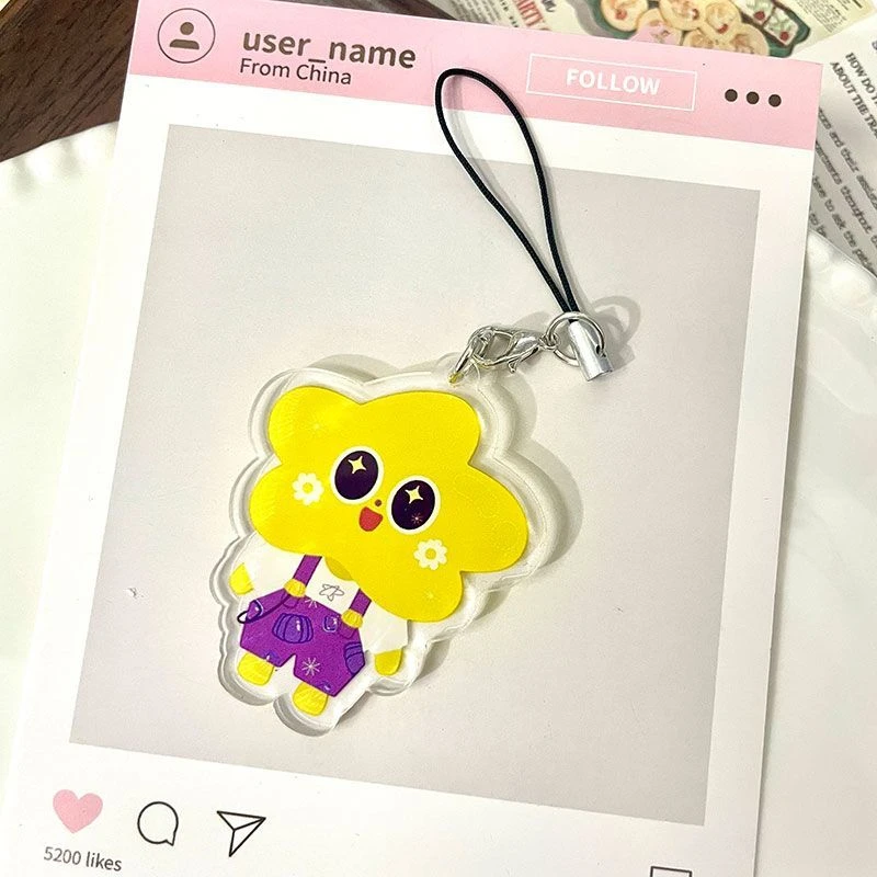 Thai CP AouBoom Aoun Boom Cosplay Keychain Unisex Kawaii Acrylic Pendant Phone Chain Keyring Key Chain Bag Accessories Gift Prop view 4