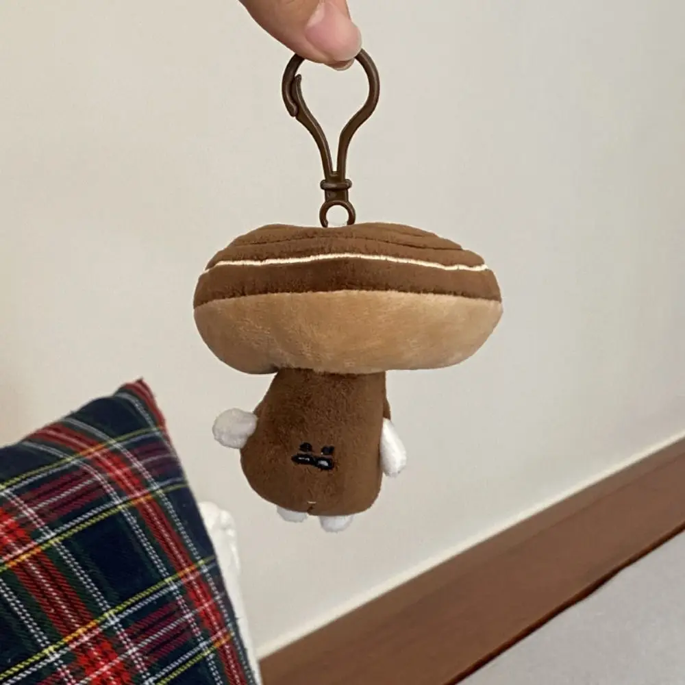 

Trendy Cartoon Ganoderma lucidum Plush Pendant Plush Stuffed Soft Cartoon Key Chain Backpack Charms Doll Plush Keychain Backpack