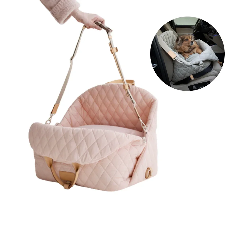 

Portable Pet Dog Car Seat Non-Slip Bracket Removable Non-Slip Puppy Cat Safety Travel Bag