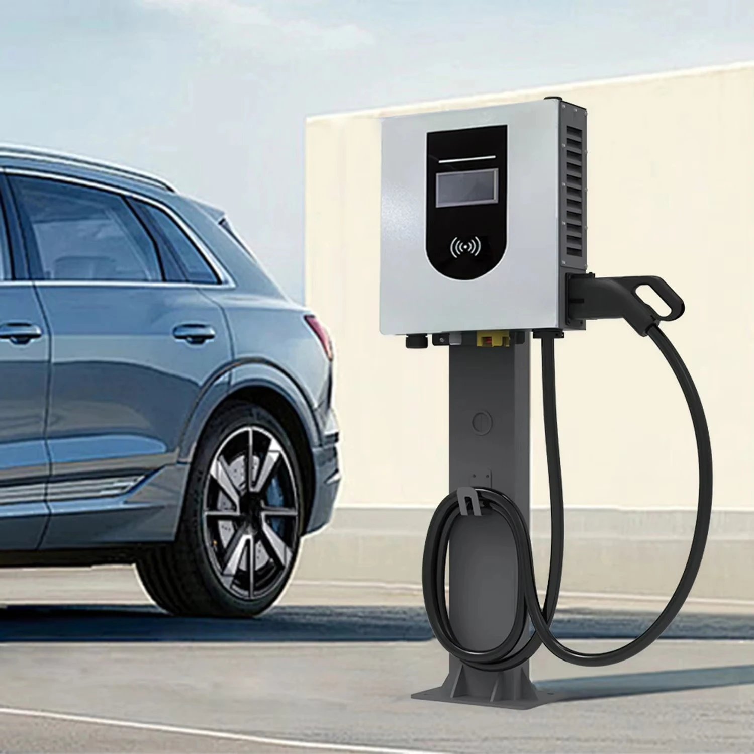 BOMERN New European Standard DC Charging Station 20kW Wall-Mounted EV Fast Charger 32A Smart EV Charger 5m Cable 2-Year Warranty