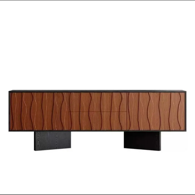 Medieval solid wood TV cabinet, living room wall locker, modern simple storage cabinet, porch cabinet, locker