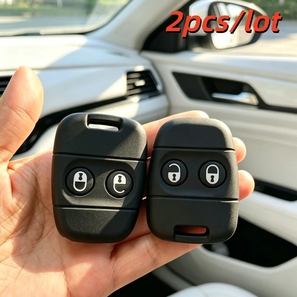 2 piezas/lote Fundas para llaves de coche Land Rover Defender Freelander Rover 25 45 100 200 400 MG ZS ZR MGF