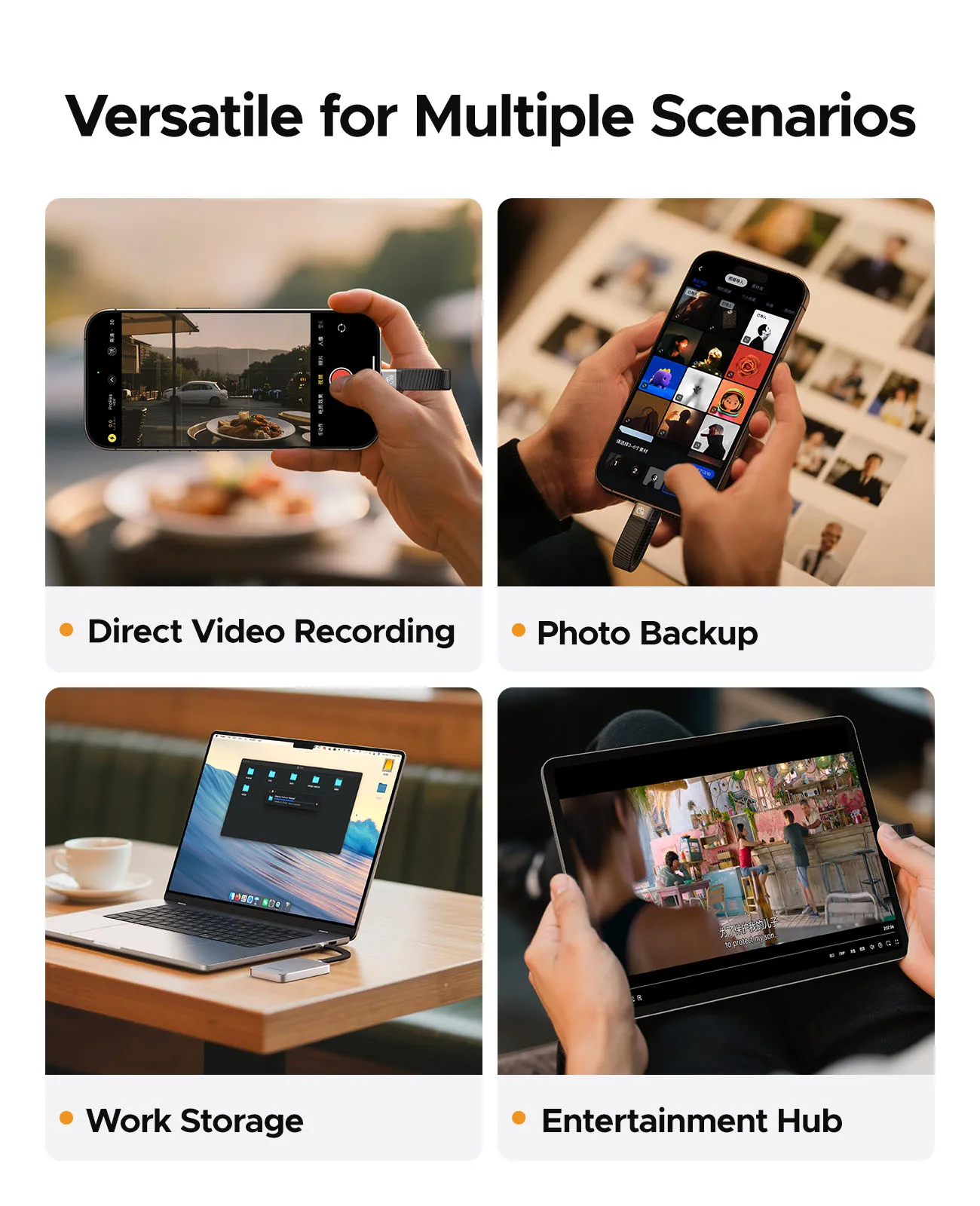 ORICO 560MB/S SSD portatile USB3.2 PSSD 480GB SSD esterno per iPhone 17 16Pro/Max ProRes 4K ProRes K5MINI-VB