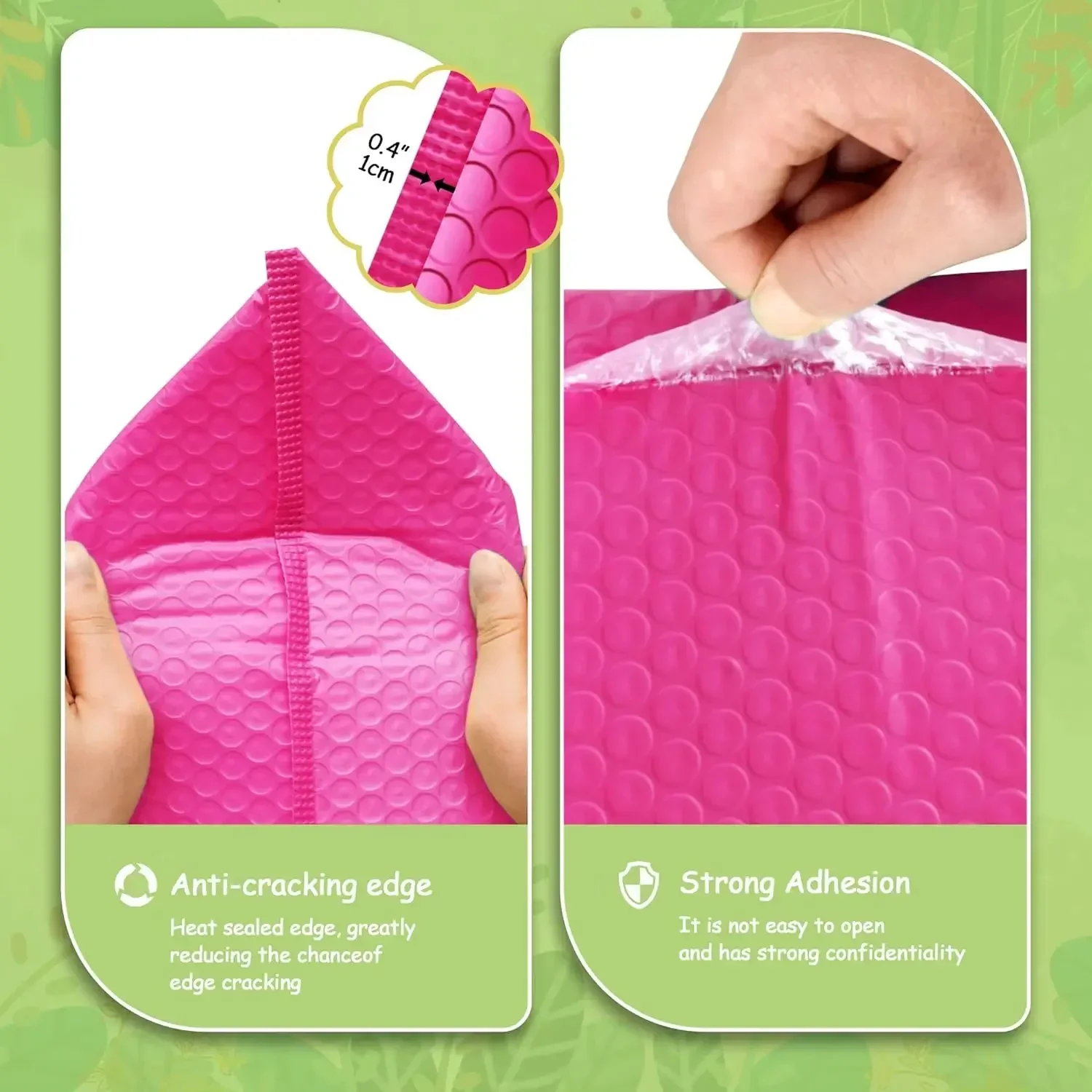 50pcs Delivery Package Packaging Pink Small Business Supplies Envelopes Shipping Packages Bubble Envelope Packing Bag Mailer