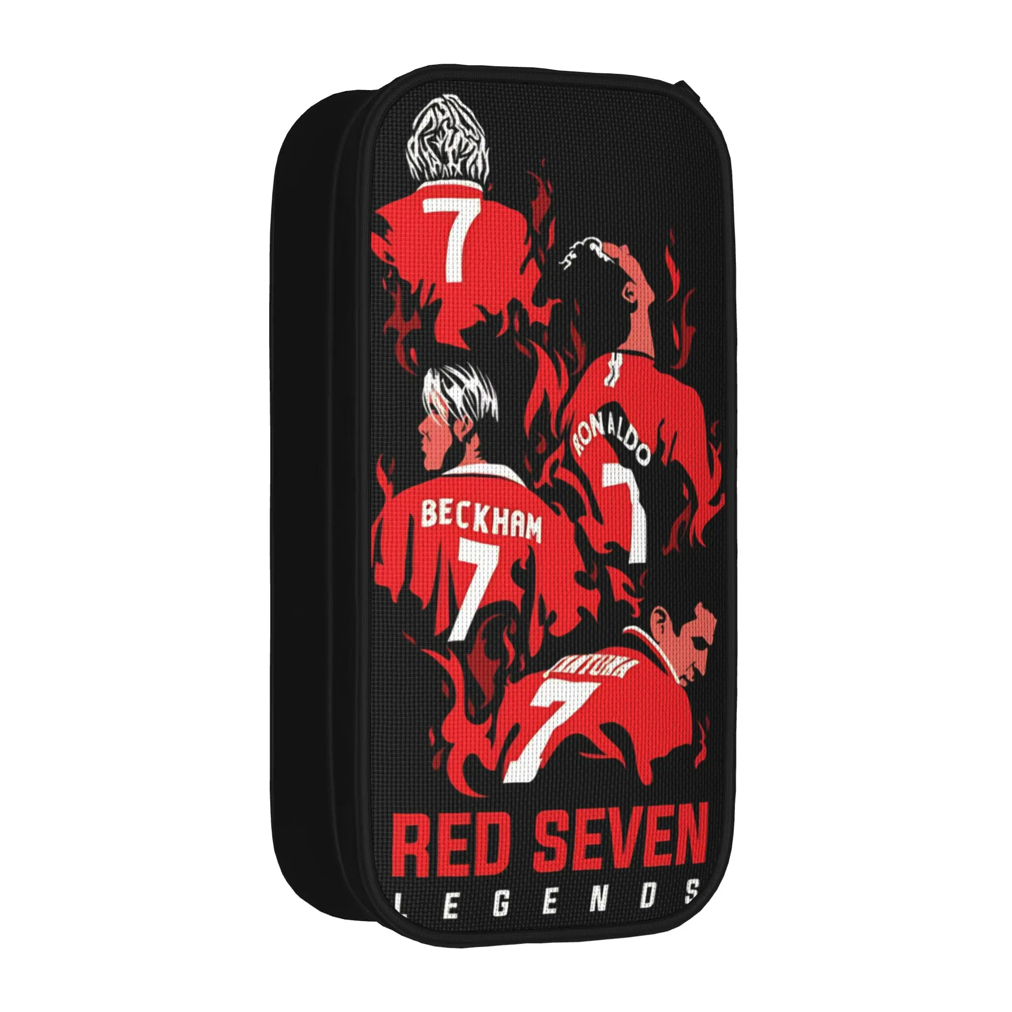 New The Red Seven  Man Utd Pencil Cases ronaldos Pencilcases for Student Large Storage Bags Office Gift Stationery