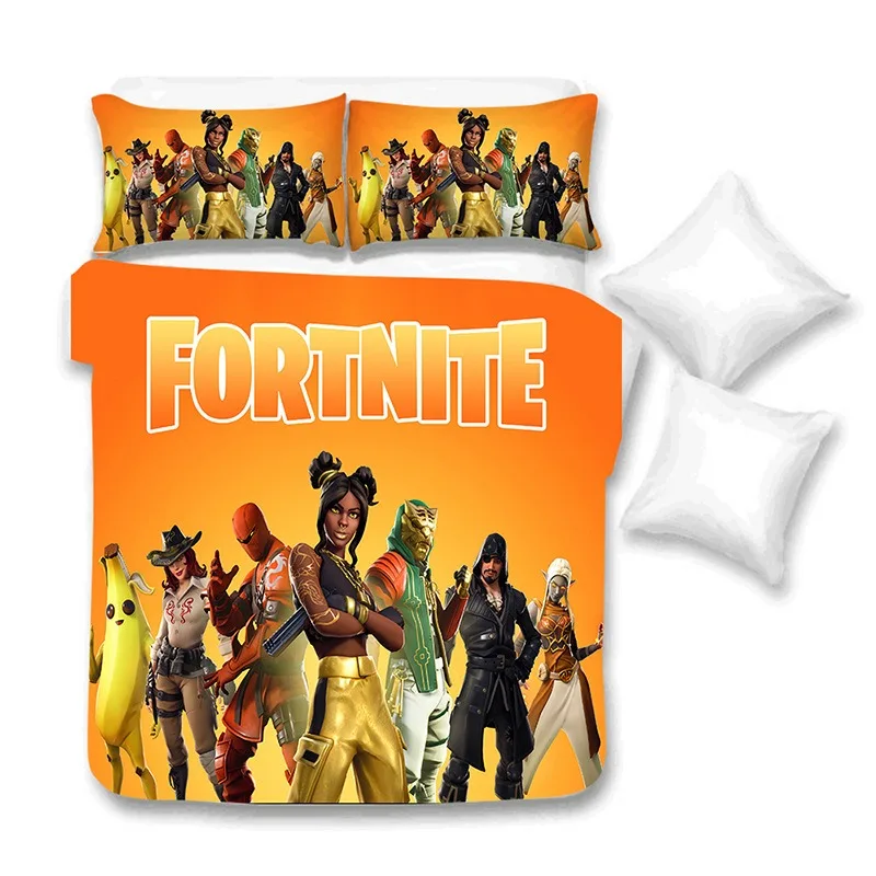 Disney printed F-fortnite Bedding Sets,exquisite Anime bed supplies set duvet cover bed comforter set bedding set