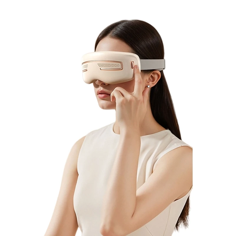 

Массажер для глаз с Bluetooth, музыкой, термотерапией и вибрацией, перезаряжаемый, для снятия усталости глаз, снятия головной боли, улучшения сна