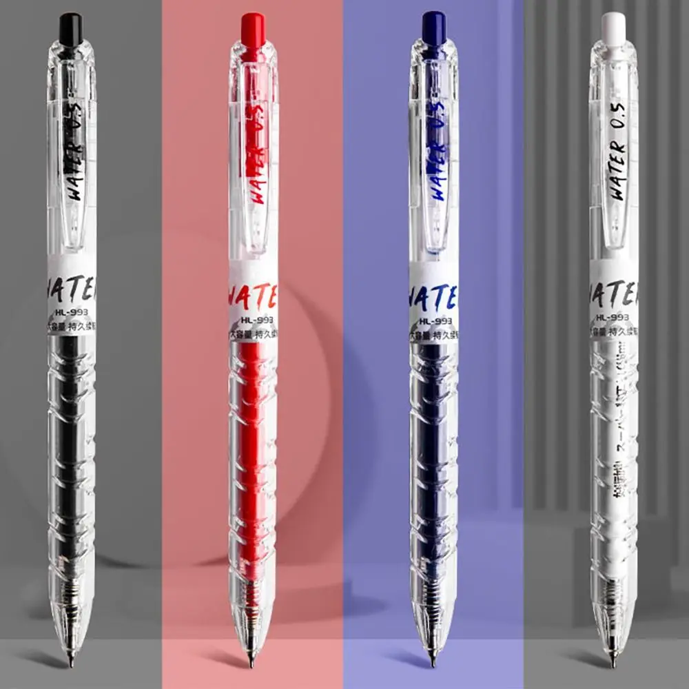 Cartoon Black/Blue/Red Ink Ballpoint Pen Quick Drying Pet Bottle Neutral Pen Double Bead CS Tip Sign Pen Students Gift