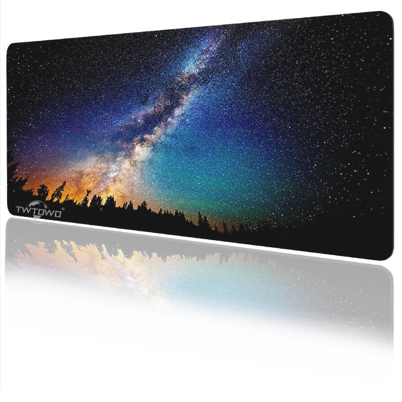 Space Starry Sky Mouse Pad Gamer printon demand Custom New Large Mousepad XXL Playmat Office Soft Non-Slip Laptop Mouse Mats