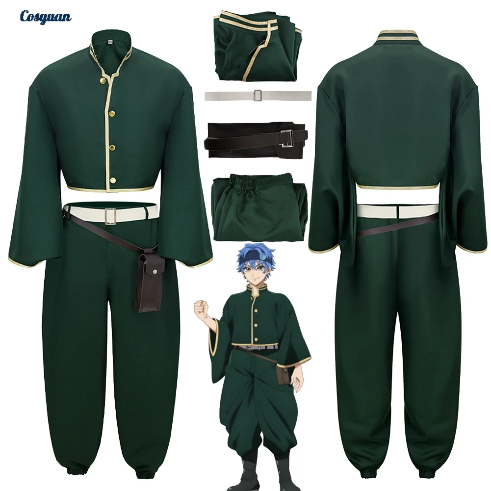 

Аниме Account of Dead Souji Enishiro, топ, брюки, пояс, мужская одежда, вечерние маскировочные костюмы для ролевых игр, карнавальные наряды, костюмы