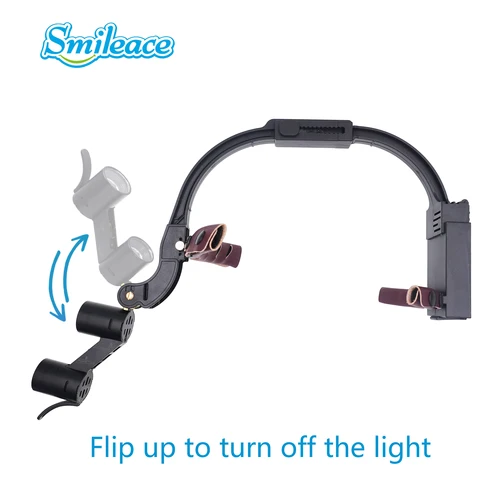 Imagen 2 del producto Lámpara de cabeza LED Dental, faro quirúrgico, lupas Binocular de aumento para equipo de Odontología de laboratorio, 2.5X, 3.5X