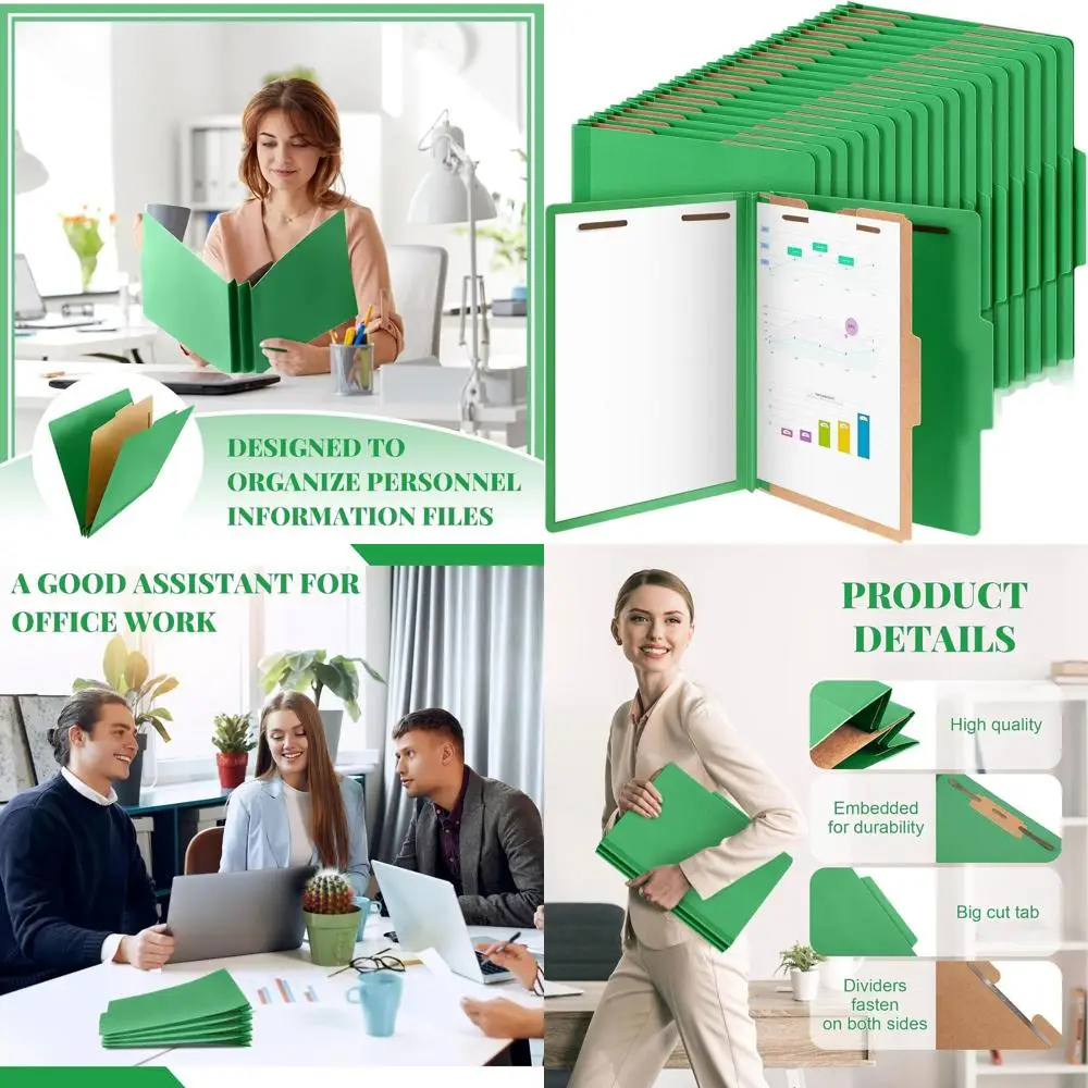 

Letter Size Expanding File Organizers with Fasteners for Teachers, Clergy, Office, and Church Donations - Bulk Green