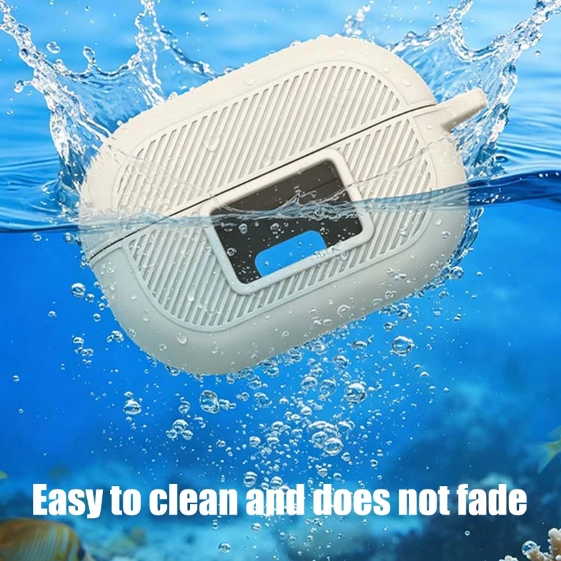 Earphone Skin Silicone Housing Case Dustproof Water Resistant Guarding Against Protective Cover Damage Prevention Sleeve F19E