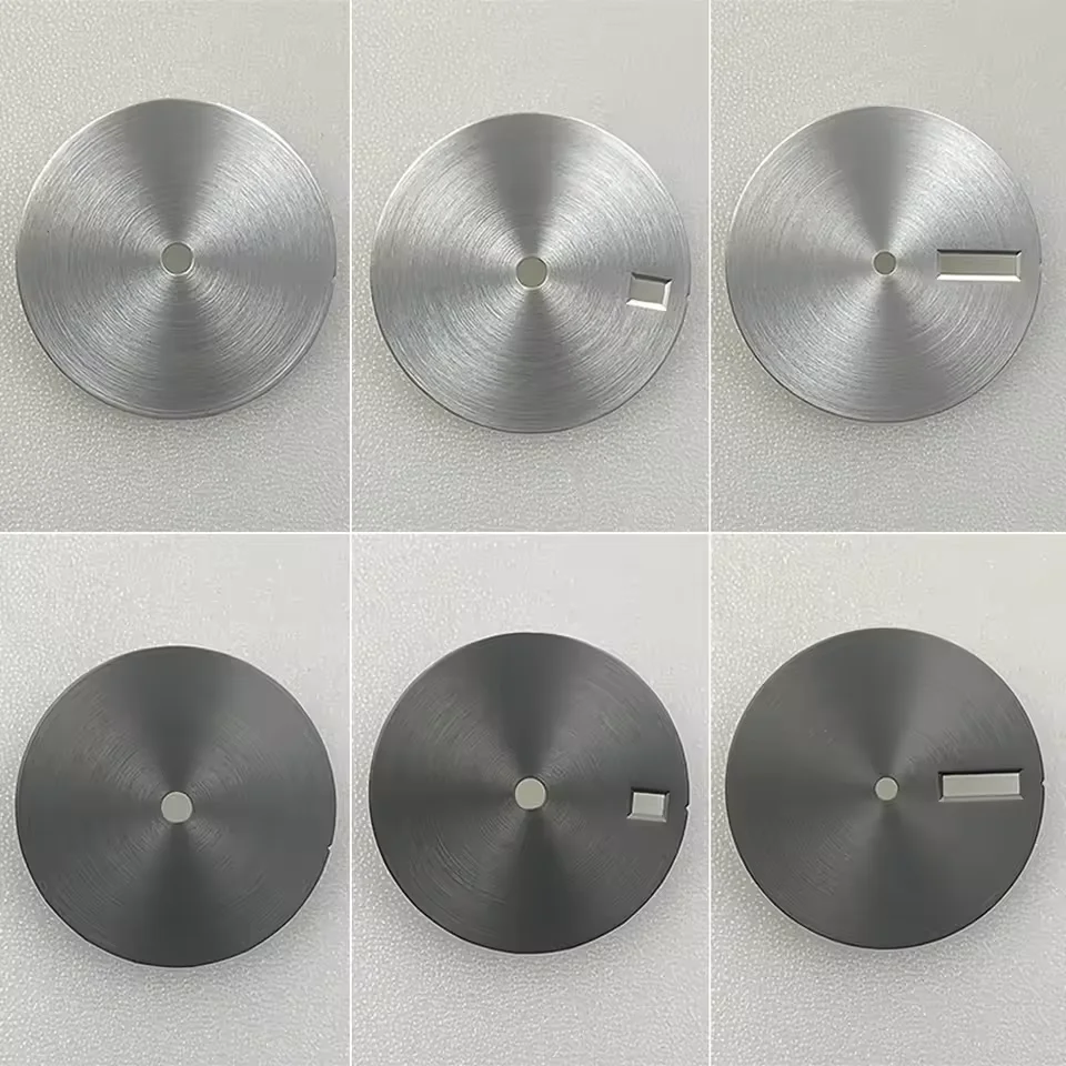 Round Sum Texture 28.5mm Watch Dial Blank Watch Faces for NH35/ NH36/ NH34 Movement DIY Accessories None/single/double Calendar