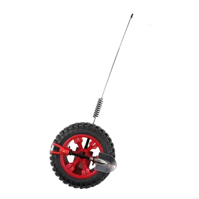

77HF Rubber Tire set Vehicle Mini Spare Tire with Flag Decorative for E Bike Vehicle