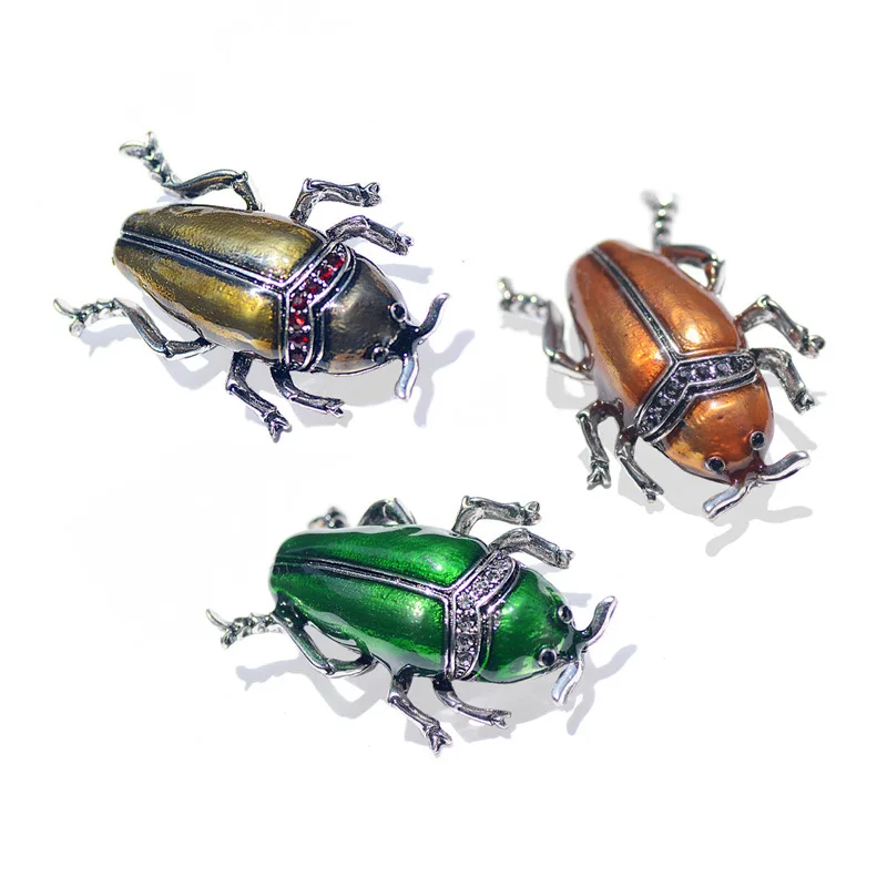 women men cute insect brooch,enamel cockroach clothing accessories pin jewelry