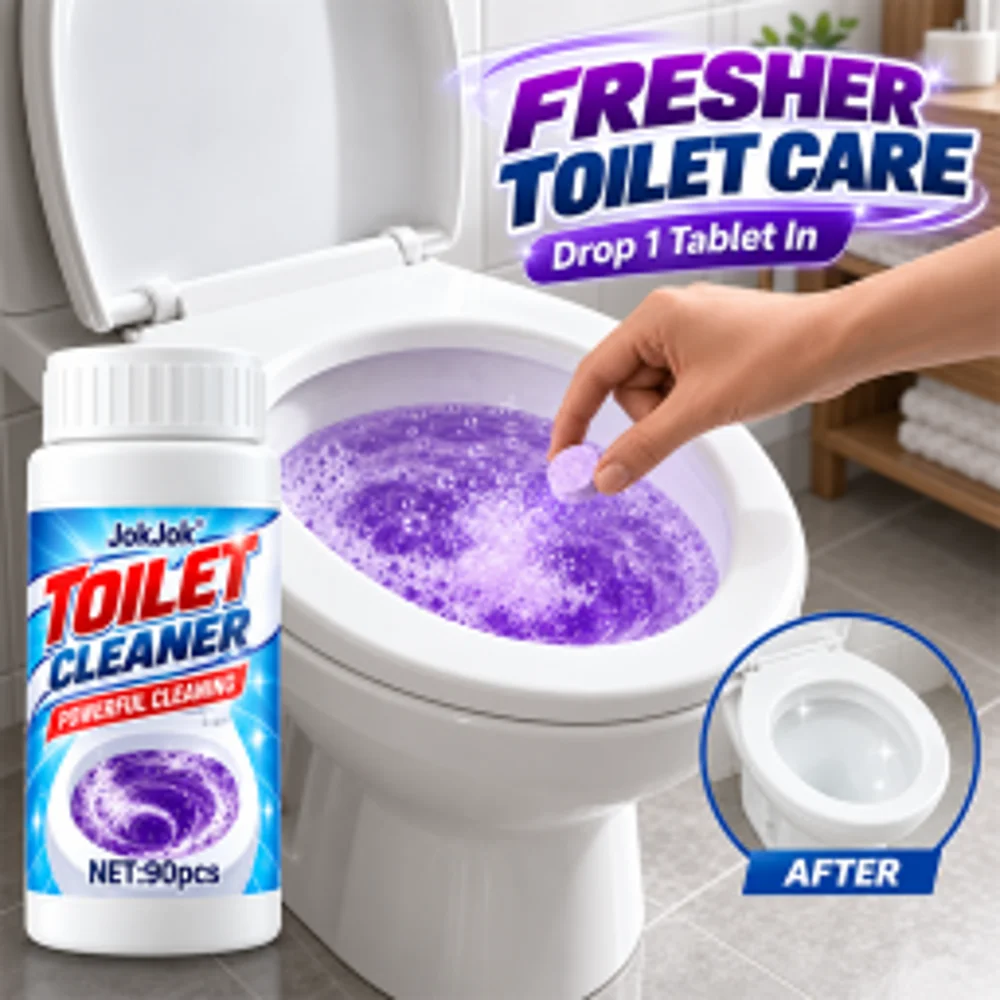 90pcs Toilets Cleaning Effervescent Tablet Toilet Cleaner Deodorant Remover Urine Stain Yellow Dirt Home Batnroom Cleaning