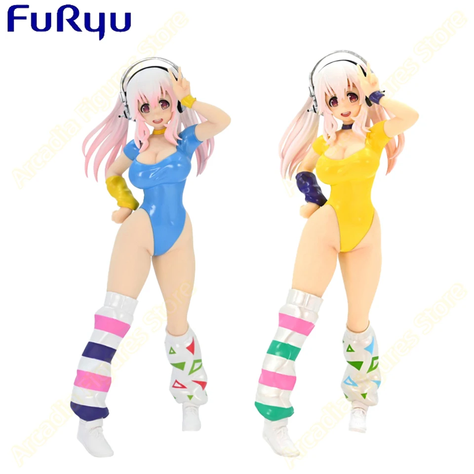 [In Stock] Original Genuine FuRyu Super Sonico Cartoon Action Figure PVC Action Anime Collectible Toy Figures Desktop Gift Doll view 4