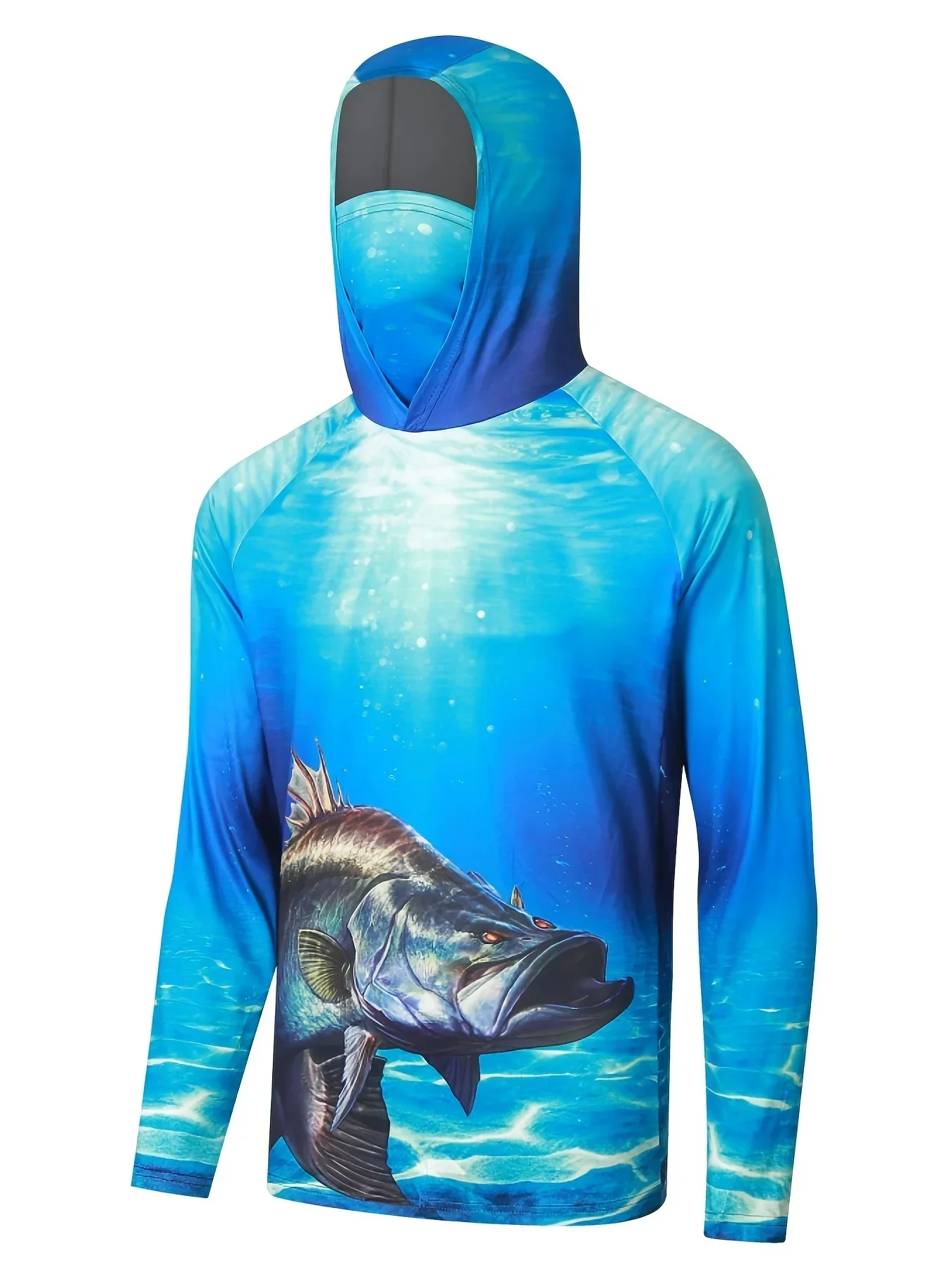 Fishing Shirts Tops Wear Fishing Clothing Long Sleeve Dress Breathable Jersey  Men\'s Fishing Wear hooded