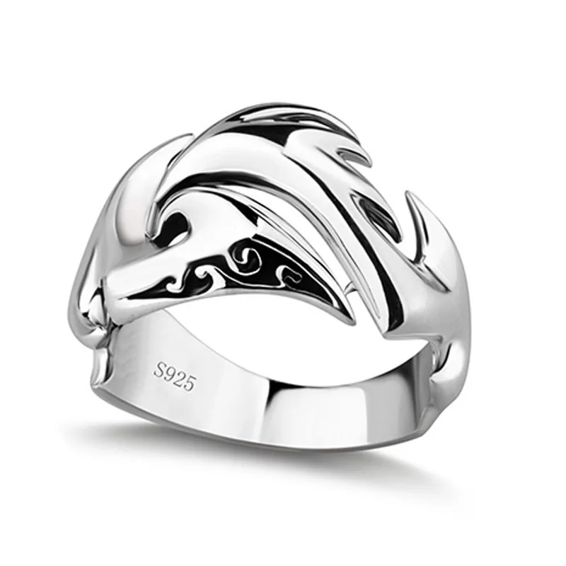 Anello da uomo con fiamma letteraria INS Anello da donna Personalizzato Retro Hip Hop Apertura Accessori moda Y2K Coppia Regalo di gioielli per feste