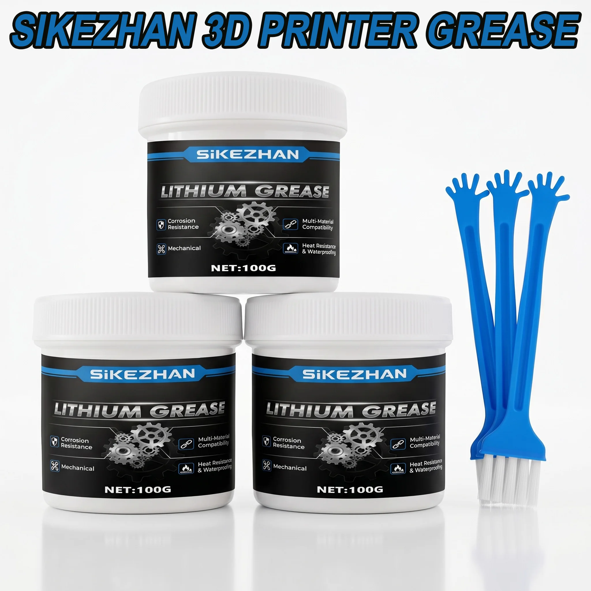 Image of 3D-Drucker Lithiumfett Schmiermittel Professionelle Wartung CNC-Maschinen Präzisionshardware Verschleißfest Glatt 100g SIKEZHAN