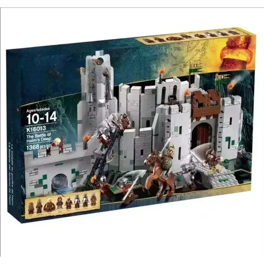 MINISO Disney 1368pcs The Battle of Helm's Deep Building Blocks Assembling Fit Legoing 9474 Bricks Model Toys ChildrenGift