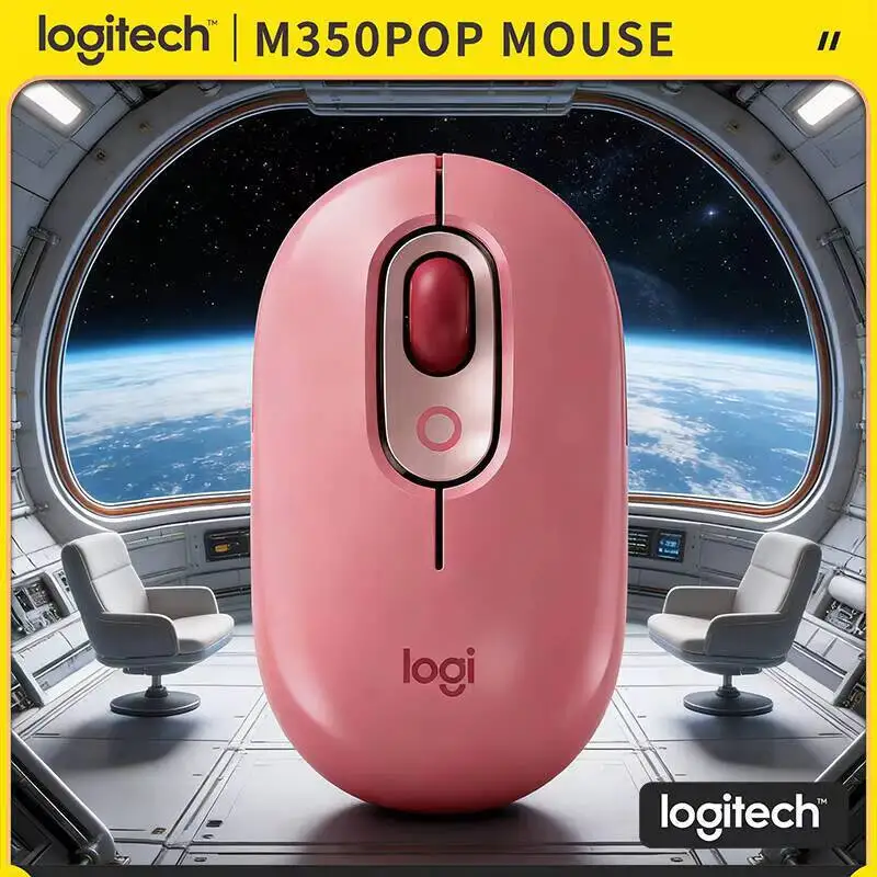 

Logitech M350 POP Wireless Silent Mouse for School Classroom PC Laptop Students Portable