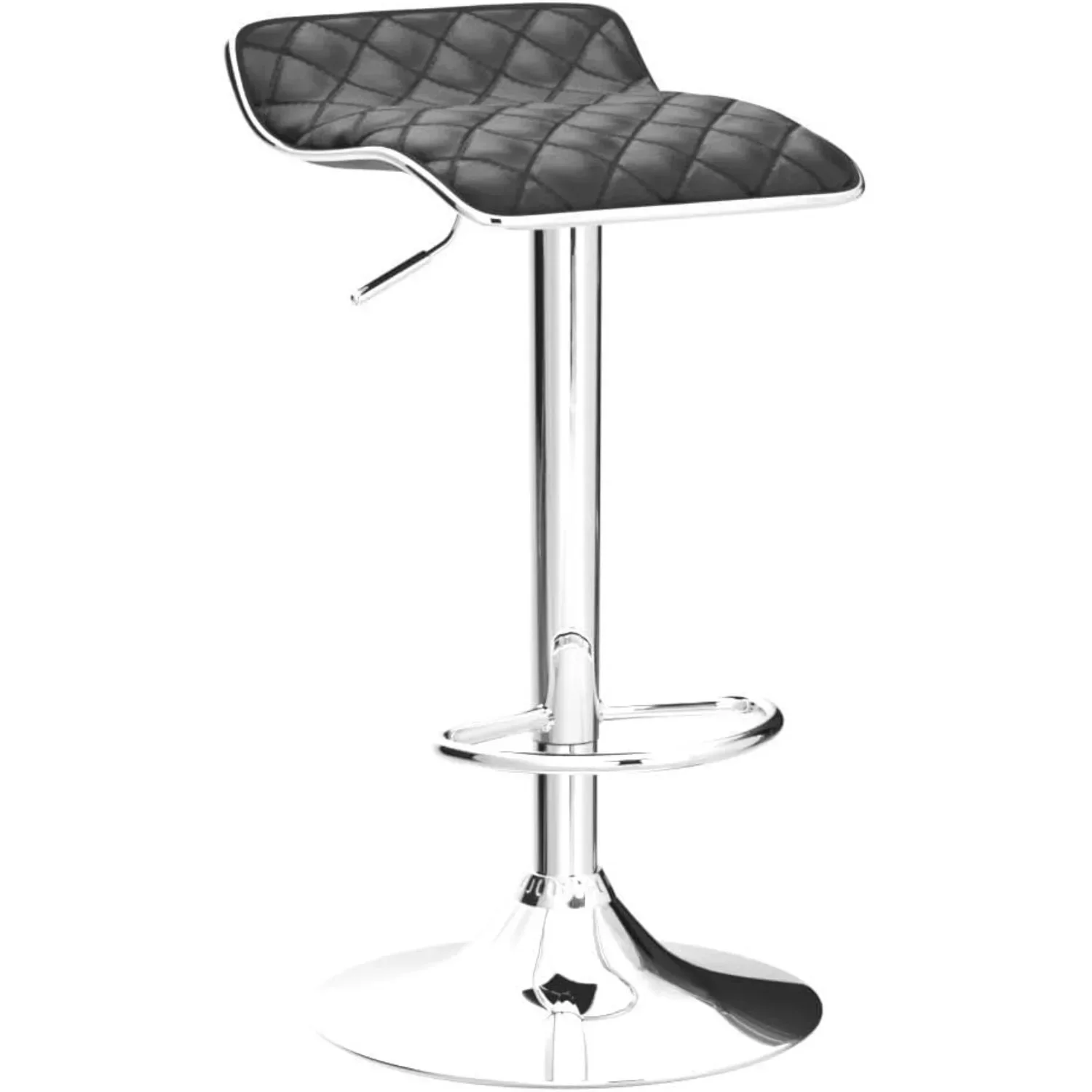 Counter Height Bar Stools Set of 2, Modern Adjustable Swivel Kitchen Stools for Breakfast Counter, Bar Stools for Kitchen Island