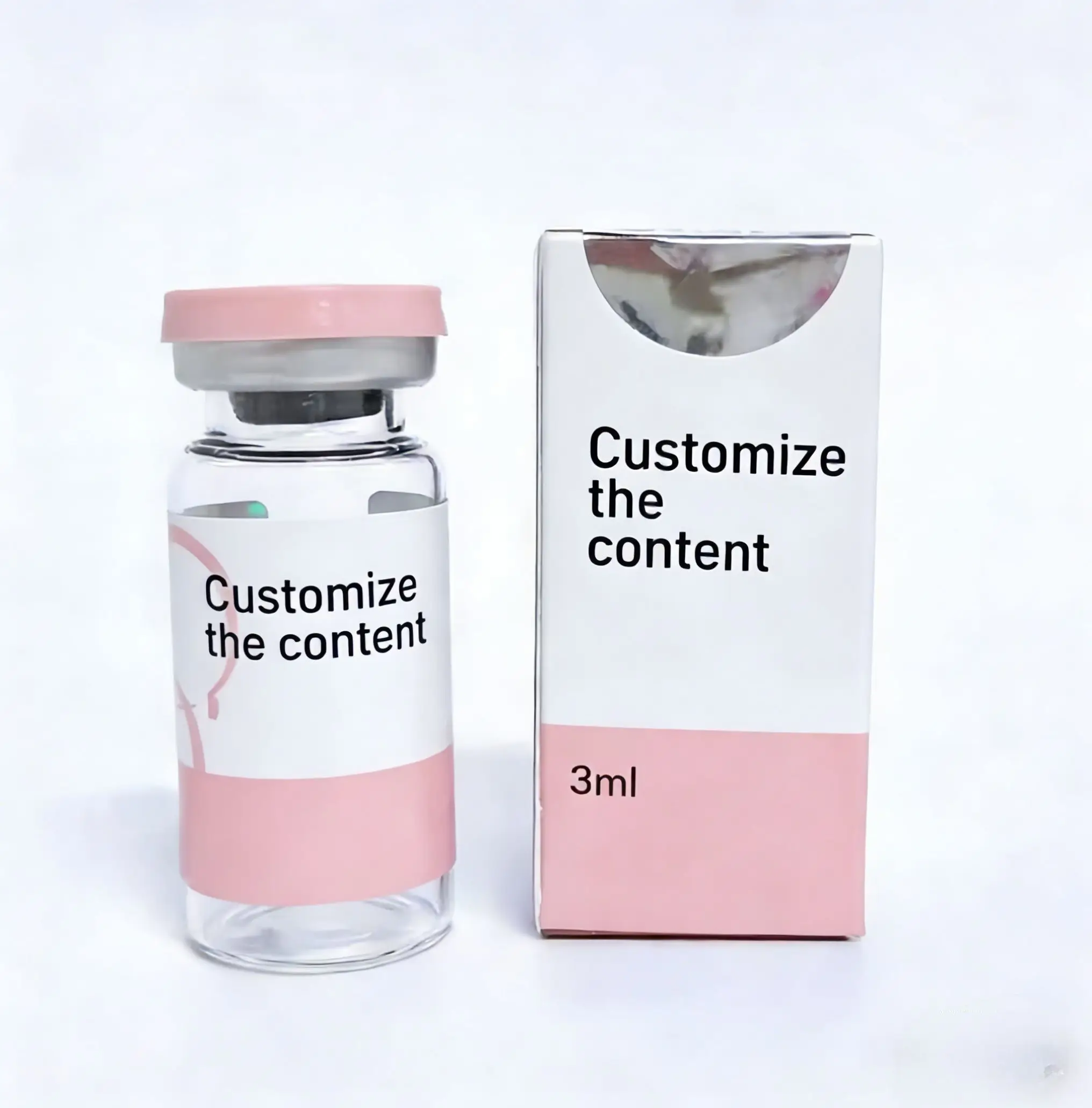 

Custom UV Resistant Vinyl Labels & Boxes For Peptide Research 3ml 5ml 10ml Vials