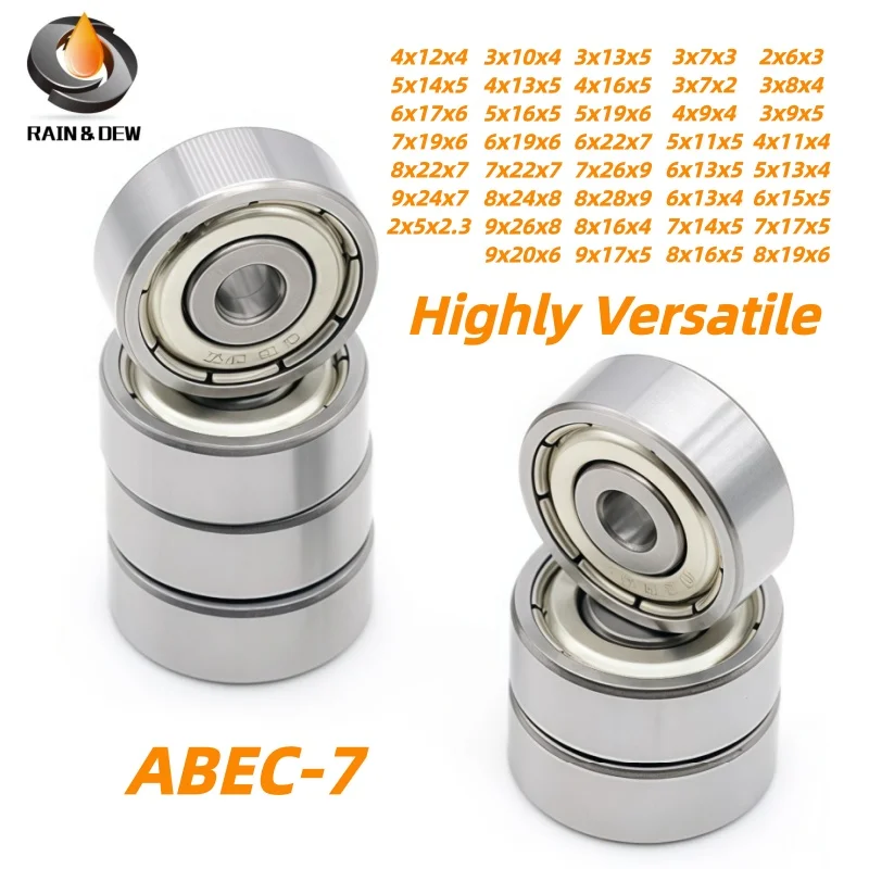 10PCS Miniature Ball Bearings 623ZZ 3x10x4 Bearing ABEC-7 Ball Bearing 2mm 3mm 4mm 5mm 6mm 7mm 8mm 9mm 10mm