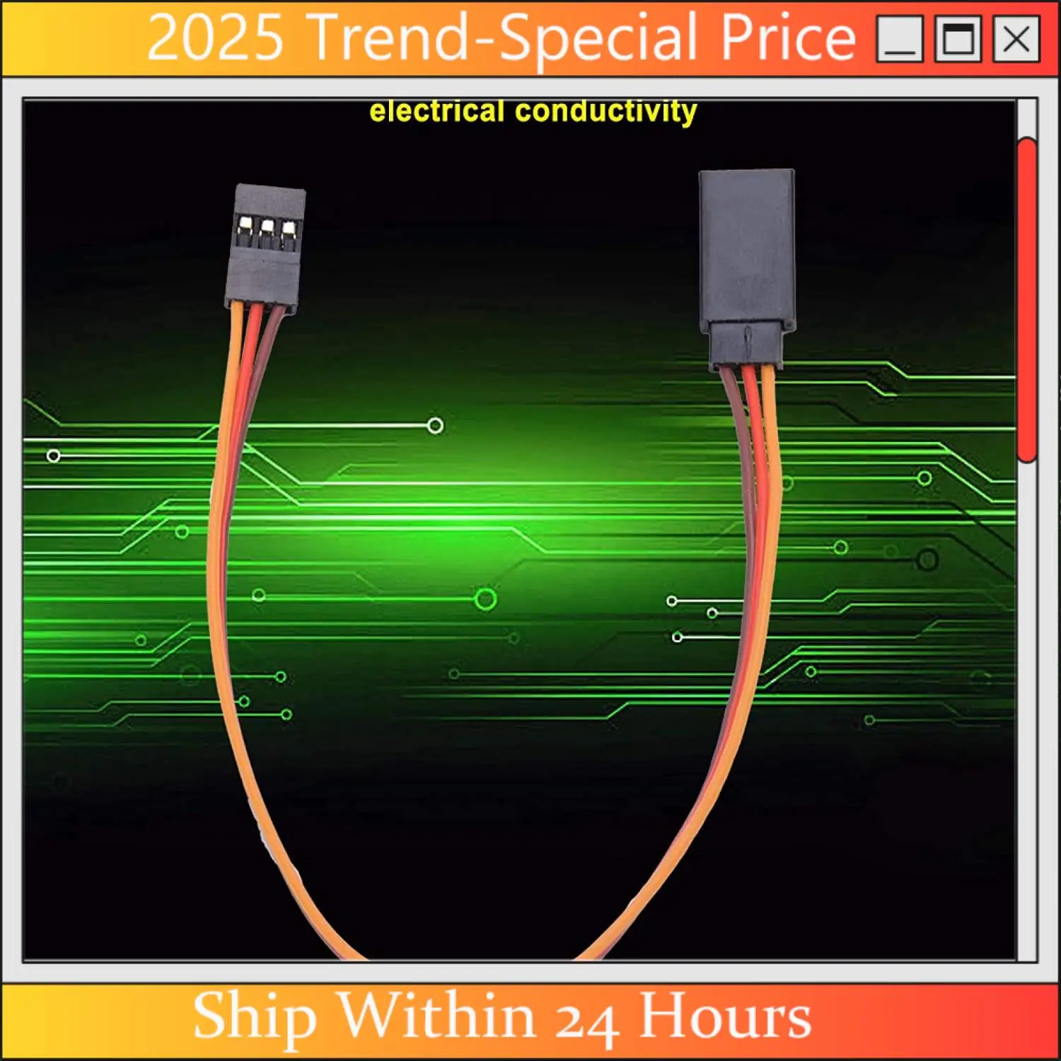 

CHYY Top 10 Pieces Of Male-To-Female Servo Extension Cords For RC Futaba's JR Remote Servo Extension Cord Wire And Cable (500 Mm