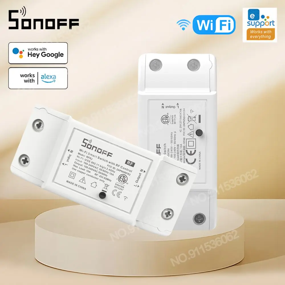 

SONOFF BASICR4 WiFi Smart Switch DIY Universal Breaker Relay Moudle Wireless Remote Control Support EWeLink Alexa Google Home