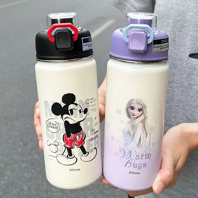 Ice Princess Lotso Mickey Buzz Lightyear tazza termica portatile in acciaio inossidabile con motivo a cartoni animati dolce e carino per uomo e donna